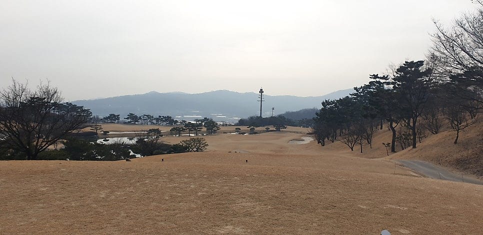 라고코스 2번홀 파3 전경