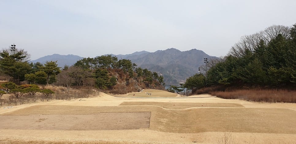 동코스 6번홀 파3 전경