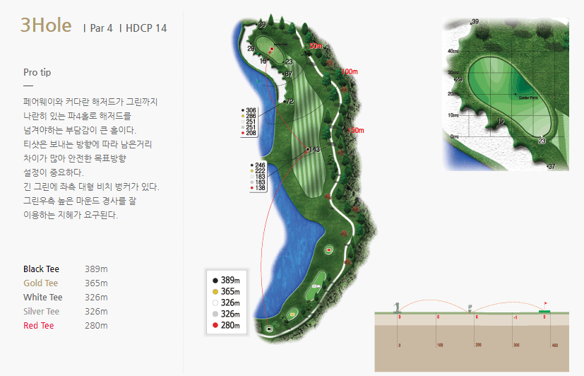 OUT코스 3번홀 파4